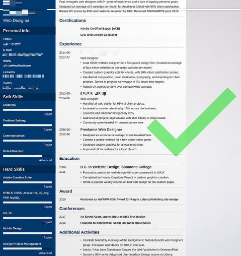Building a Web Designer Resume That Stands Out